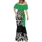 New Zealand and Ireland Rugby Custom Mermaid Dress Maori Tiki Fern Irish Celtic Cross - Aussie Hoodie