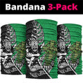 New Zealand and Ireland Rugby Custom Neck Gaiter Maori Tiki Fern Irish Celtic Cross - Aussie Hoodie