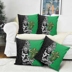 New Zealand and Ireland Rugby Custom Pillow Cover Maori Tiki Fern Irish Celtic Cross - Aussie Hoodie