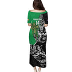 New Zealand and Ireland Rugby Custom Puletasi Maori Tiki Fern Irish Celtic Cross - Aussie Hoodie
