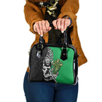 New Zealand and Ireland Rugby Custom Shoulder Handbag Maori Tiki Fern Irish Celtic Cross - Aussie Hoodie