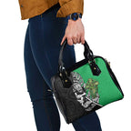 New Zealand and Ireland Rugby Custom Shoulder Handbag Maori Tiki Fern Irish Celtic Cross - Aussie Hoodie