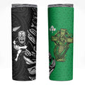 New Zealand and Ireland Rugby Skinny Tumbler Maori Tiki Fern Irish Celtic Cross - Aussie Hoodie