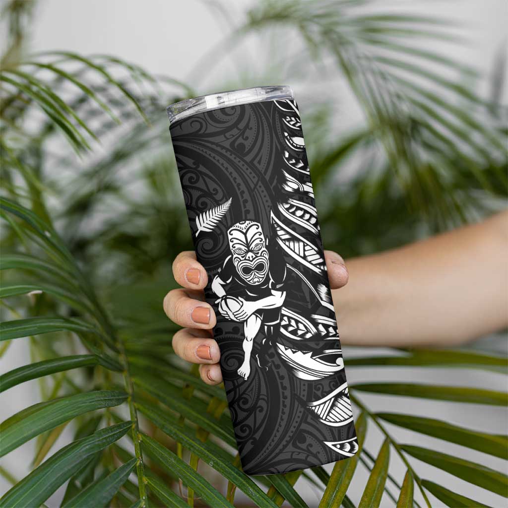New Zealand and Ireland Rugby Skinny Tumbler Maori Tiki Fern Irish Celtic Cross - Aussie Hoodie