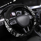 New Zealand and Ireland Rugby Steering Wheel Cover Maori Tiki Fern Irish Celtic Cross - Aussie Hoodie