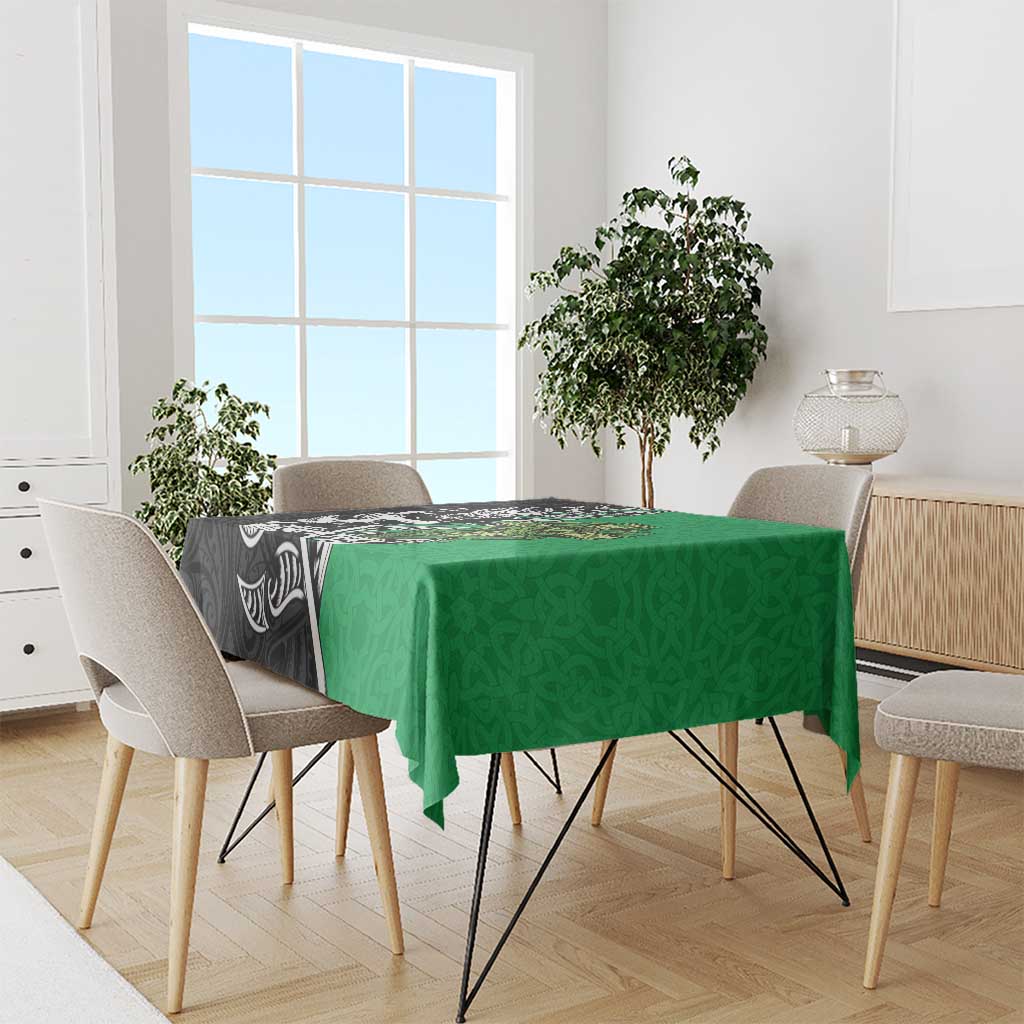 New Zealand and Ireland Rugby Custom Tablecloth Maori Tiki Fern Irish Celtic Cross - Aussie Hoodie
