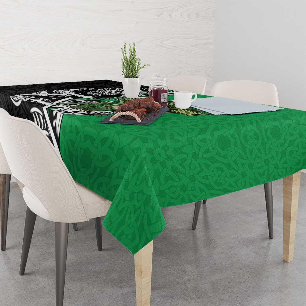 New Zealand and Ireland Rugby Custom Tablecloth Maori Tiki Fern Irish Celtic Cross - Aussie Hoodie