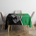 New Zealand and Ireland Rugby Custom Tablecloth Maori Tiki Fern Irish Celtic Cross - Aussie Hoodie