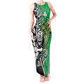 New Zealand and Ireland Rugby Custom Tank Maxi Dress Maori Tiki Fern Irish Celtic Cross - Aussie Hoodie
