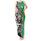 New Zealand and Ireland Rugby Custom Tank Maxi Dress Maori Tiki Fern Irish Celtic Cross - Aussie Hoodie