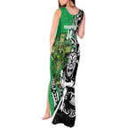 New Zealand and Ireland Rugby Custom Tank Maxi Dress Maori Tiki Fern Irish Celtic Cross - Aussie Hoodie