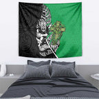 New Zealand and Ireland Rugby Custom Tapestry Maori Tiki Fern Irish Celtic Cross - Aussie Hoodie