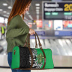 New Zealand and Ireland Rugby Custom Travel Bag Maori Tiki Fern Irish Celtic Cross - Aussie Hoodie
