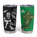 New Zealand and Ireland Rugby Tumbler Cup Maori Tiki Fern Irish Celtic Cross - Aussie Hoodie