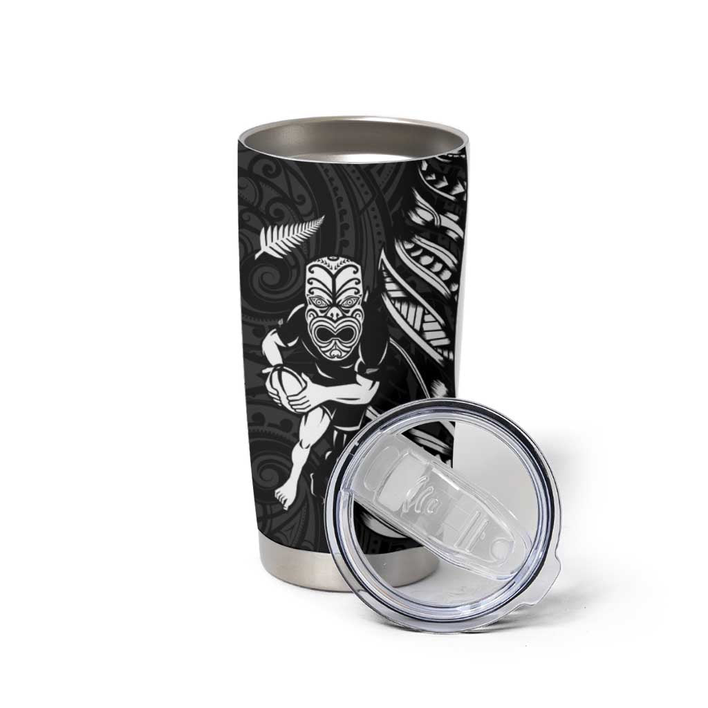 New Zealand and Ireland Rugby Tumbler Cup Maori Tiki Fern Irish Celtic Cross - Aussie Hoodie
