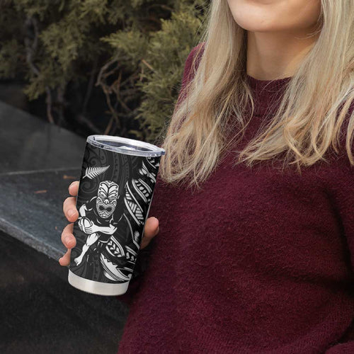 New Zealand and Ireland Rugby Tumbler Cup Maori Tiki Fern Irish Celtic Cross - Aussie Hoodie