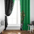 New Zealand and Ireland Rugby Custom Window Curtain Maori Tiki Fern Irish Celtic Cross - Aussie Hoodie