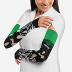 New Zealand and Ireland Rugby Custom Arm Sleeves Chicago 2025 Go All Black Shamrocks - Aussie Hoodie
