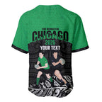 New Zealand and Ireland Rugby Custom Baseball Jersey Chicago 2025 Go All Black Shamrocks - Aussie Hoodie