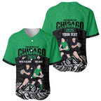 New Zealand and Ireland Rugby Custom Baseball Jersey Chicago 2025 Go All Black Shamrocks - Aussie Hoodie