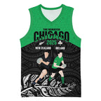 New Zealand and Ireland Rugby Custom Basketball Jersey Chicago 2025 Go All Black Shamrocks - Aussie Hoodie