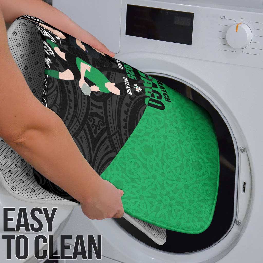 New Zealand and Ireland Rugby Bathroom Set Chicago 2025 Go All Black Shamrocks - Aussie Hoodie
