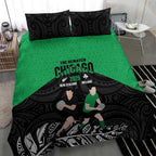 New Zealand and Ireland Rugby Bedding Set Chicago 2025 Go All Black Shamrocks - Aussie Hoodie