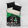 New Zealand and Ireland Rugby Bedding Set Chicago 2025 Go All Black Shamrocks - Aussie Hoodie