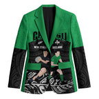 New Zealand and Ireland Rugby Custom Blazer Chicago 2025 Go All Black Shamrocks - Aussie Hoodie