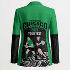 New Zealand and Ireland Rugby Custom Blazer Chicago 2025 Go All Black Shamrocks - Aussie Hoodie