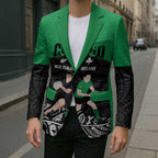 New Zealand and Ireland Rugby Custom Blazer Chicago 2025 Go All Black Shamrocks - Aussie Hoodie