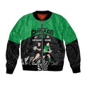 New Zealand and Ireland Rugby Custom Bomber Jacket Chicago 2025 Go All Black Shamrocks - Aussie Hoodie