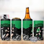 New Zealand and Ireland Rugby 4 in 1 Can Cooler Tumbler Chicago 2025 Go All Black Shamrocks - Aussie Hoodie