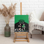 New Zealand and Ireland Rugby Canvas Wall Art Chicago 2025 Go All Black Shamrocks - Aussie Hoodie