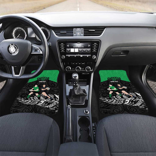 New Zealand and Ireland Rugby Custom Car Mats Chicago 2025 Go All Black Shamrocks - Aussie Hoodie