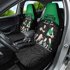 New Zealand and Ireland Rugby Car Seat Cover Chicago 2025 Go All Black Shamrocks - Aussie Hoodie