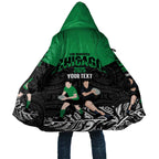 New Zealand and Ireland Rugby Custom Cloak Chicago 2025 Go All Black Shamrocks - Aussie Hoodie