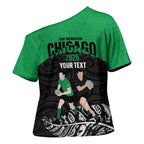 New Zealand and Ireland Rugby Custom Cross Shoulder Shirt Chicago 2025 Go All Black Shamrocks - Aussie Hoodie