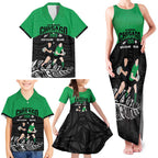 New Zealand and Ireland Rugby Custom Family Matching Tank Maxi Dress and Hawaiian Shirt Chicago 2025 Go All Black Shamrocks - Aussie Hoodie