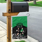 New Zealand and Ireland Rugby Garden Flag Chicago 2025 Go All Black Shamrocks - Aussie Hoodie