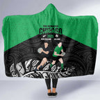 New Zealand and Ireland Rugby Hooded Blanket Chicago 2025 Go All Black Shamrocks - Aussie Hoodie