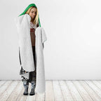 New Zealand and Ireland Rugby Hooded Blanket Chicago 2025 Go All Black Shamrocks - Aussie Hoodie