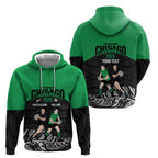 New Zealand and Ireland Rugby Custom Hoodie Chicago 2025 Go All Black Shamrocks - Aussie Hoodie