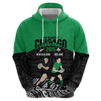 New Zealand and Ireland Rugby Custom Hoodie Chicago 2025 Go All Black Shamrocks - Aussie Hoodie