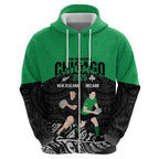 New Zealand and Ireland Rugby Custom Hoodie Chicago 2025 Go All Black Shamrocks - Aussie Hoodie