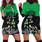 New Zealand and Ireland Rugby Custom Hoodie Dress Chicago 2025 Go All Black Shamrocks - Aussie Hoodie