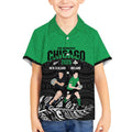 New Zealand and Ireland Rugby Custom Kid Hawaiian Shirt Chicago 2025 Go All Black Shamrocks - Aussie Hoodie
