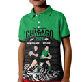 New Zealand and Ireland Rugby Custom Kid Polo Shirt Chicago 2025 Go All Black Shamrocks - Aussie Hoodie