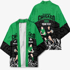 New Zealand and Ireland Rugby Custom Kimono Chicago 2025 Go All Black Shamrocks - Aussie Hoodie