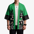New Zealand and Ireland Rugby Custom Kimono Chicago 2025 Go All Black Shamrocks - Aussie Hoodie